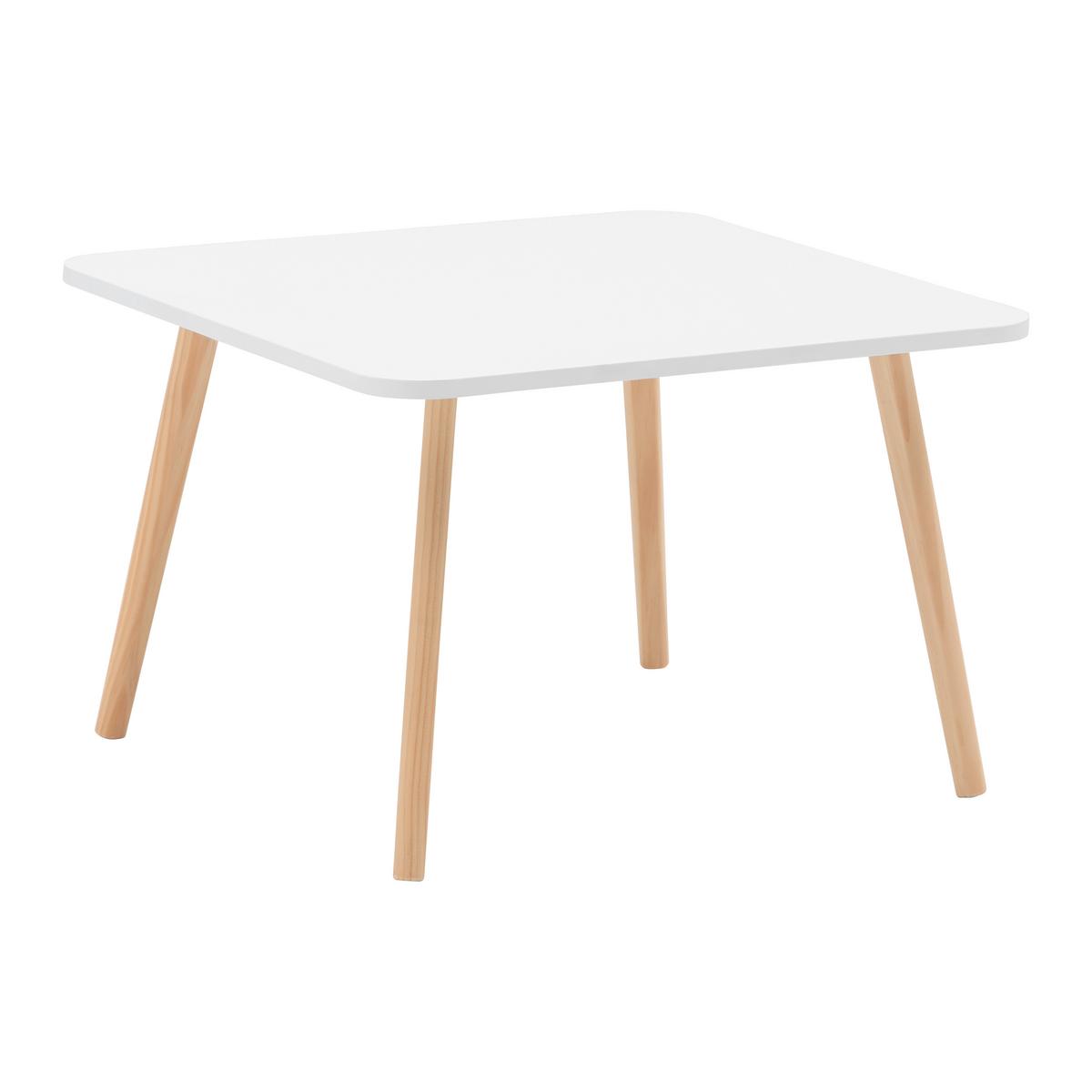 Couchtisch Anouk in Weiß - Weiß/Kieferfarben, MODERN, Holz/Holzwerkstoff (60/60/40cm) - Based