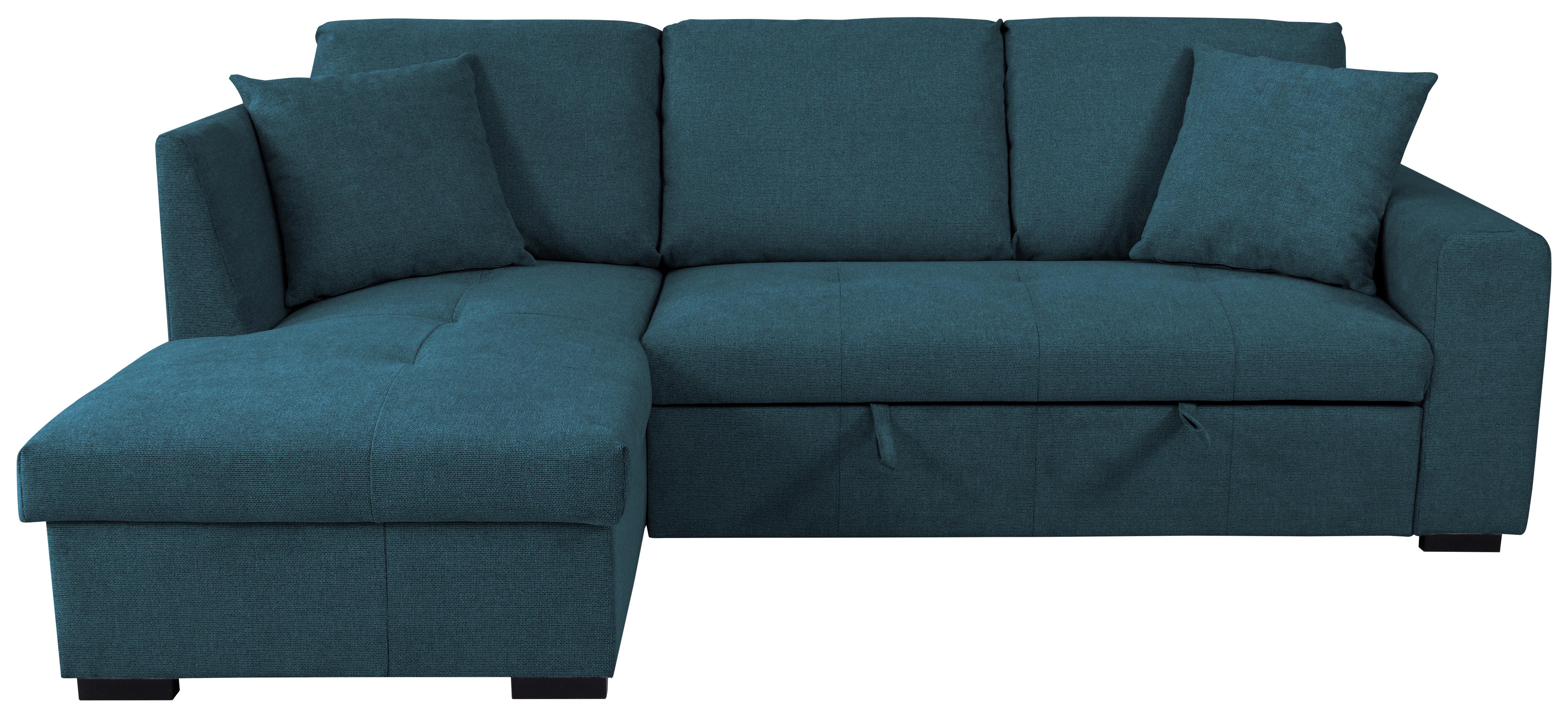 Kutna Garnitura Lukas - plava, Trend, tekstil (158/239cm) - Modern Living