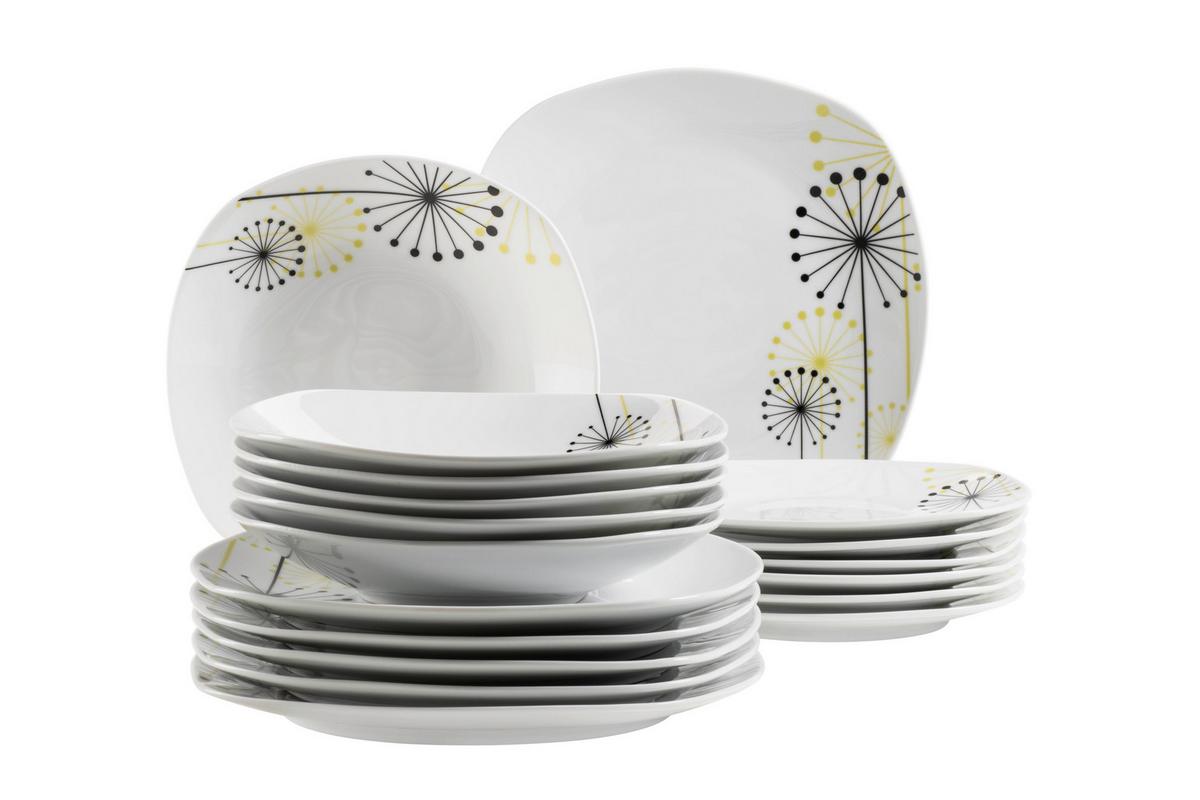 TAFELSERVICE VANESA - Weiss, Basics, Keramik - Mäser