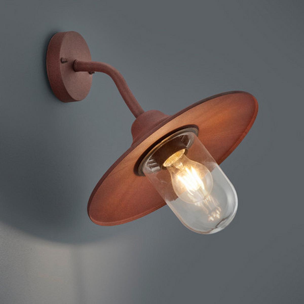 Wandleuchte Brenta in Rostfarben max. 40 Watt - Rostfarben, ROMANTIK / LANDHAUS, Metall (30/32cm) - Trio Leuchten