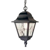 Kültéri Függőlámpa Nr9-Blk - fekete, Konventionell, üveg/fém (39,5/18,4/18,4cm) - Elstead Lighting