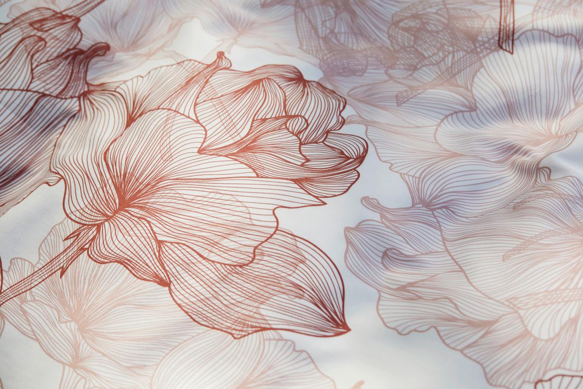 Bettwäsche Bio-Eva in Zimtfarben ca. 135x200cm - Terracotta, MODERN, Textil (135/200cm) - ecoTree