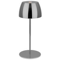 Akku-Tischleuchte Serina Mini Schwarzchrom max. 2,5 Watt - Schwarzchrom, MODERN, Kunststoff (8/20cm) - Briloner