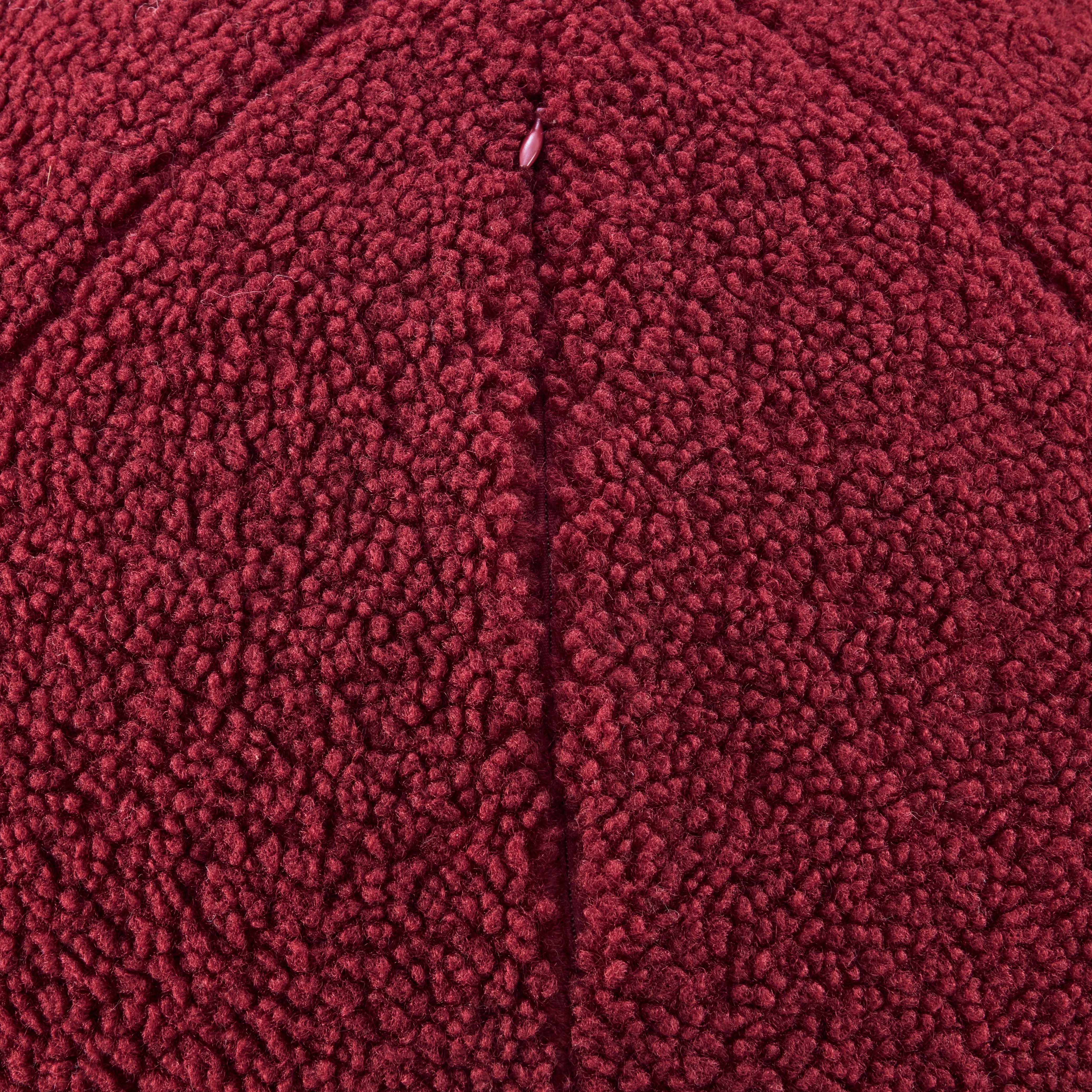 SITTPUFF TED - mörkröd, textil (45cm) - Mömax
