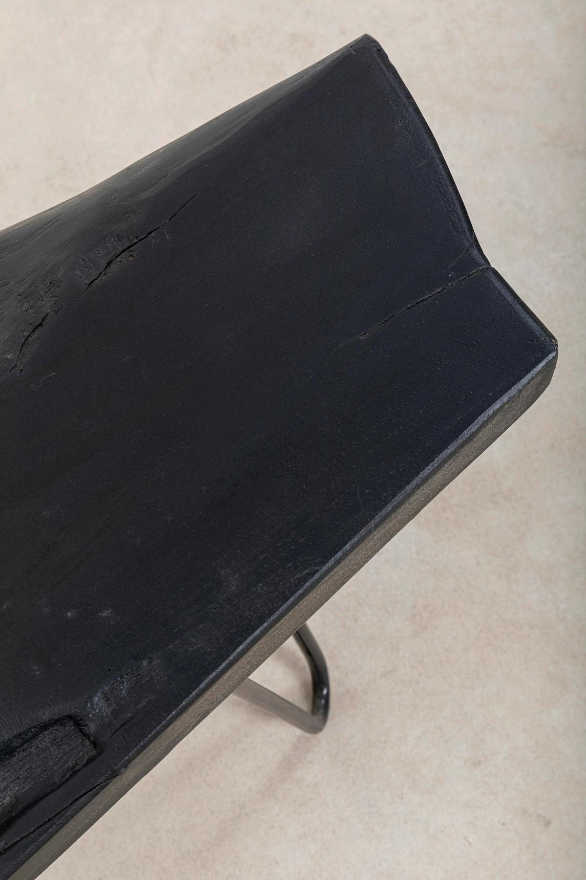 STOLIK KAWOWY ASPEN - czarny, Design, metal/drewno (100/40/40cm) - Kare-Design