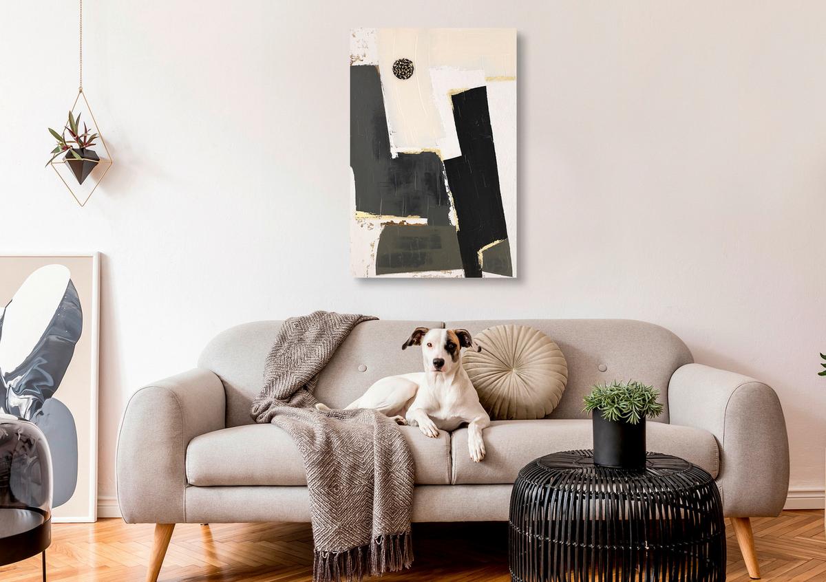 Keilrahmenbild Pablo Multicolor ca. 60x90cm - Multicolor, Holzwerkstoff/Textil (60/90cm) - Modern Living