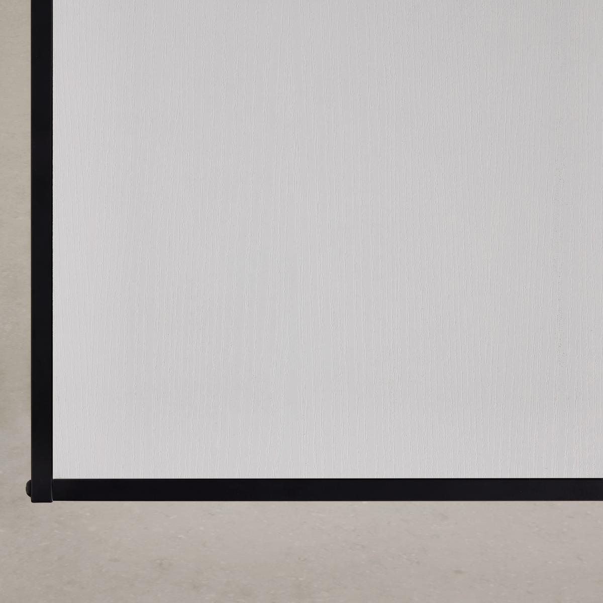 Polica Paxton Ii - bijela/crna, Moderno, drvni materijal/metal (76/95/30cm) - Modern Living