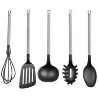 ZESTAW PRZYBORÓW KUCHENNYCH 132028 RÖSLE - czarny wysoki połysk, Basics, metal (37,5/0,95/0,80cm) - Rösle