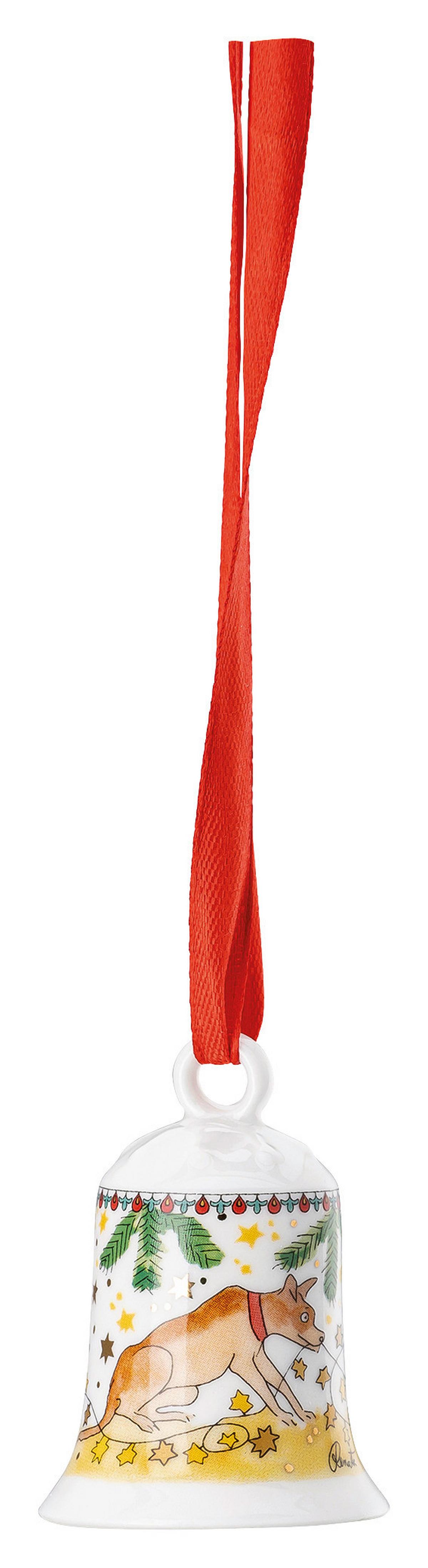 DZWON DEKORACYJNY 02250-727476-27919 ROSENTHAL - biały/różnokolorowy, Modern, ceramika (4,9/4,9cm) - Hutschenreuther