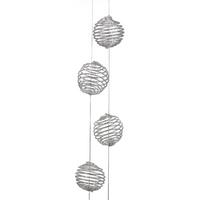 ZAWIESZKA DEKORACYJNA 244263SI - masa perłowa, Basics, metal (5/100cm) - X-Mas