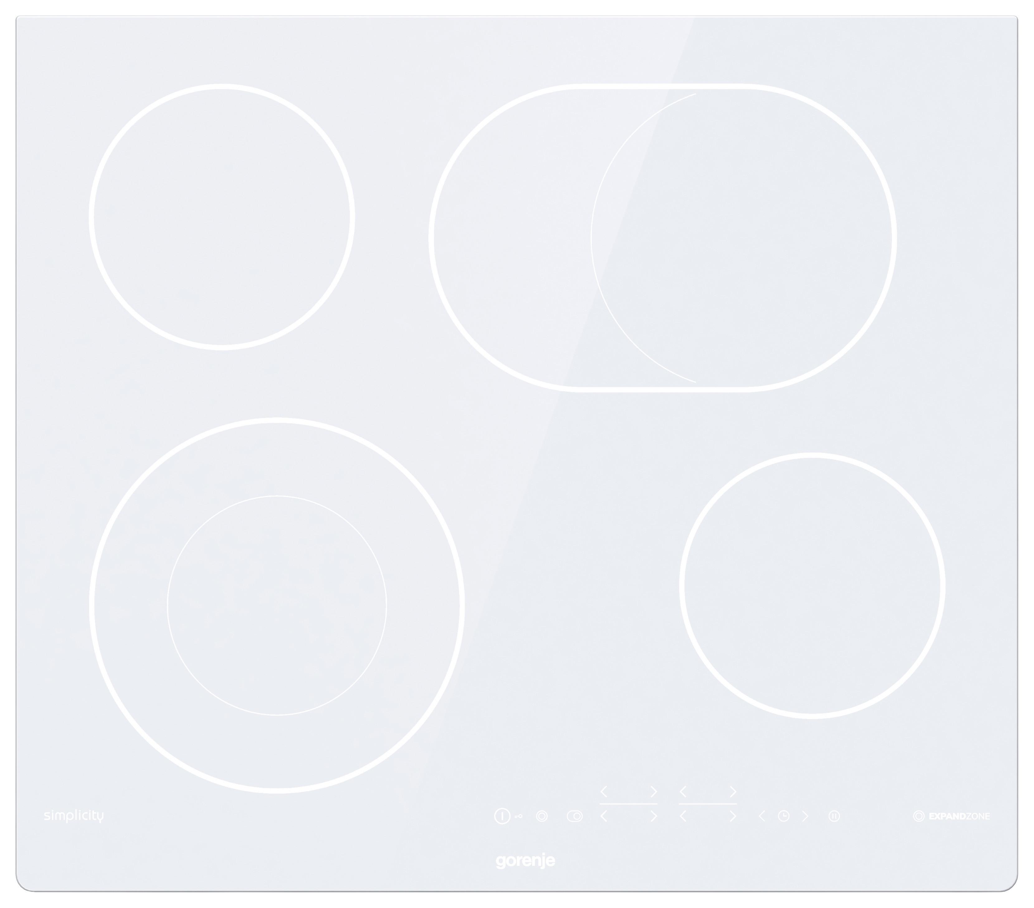 Kerámia Főzőlap Ect643syw - fehér/szürke, Modern (60/5,4/52cm) - Gorenje