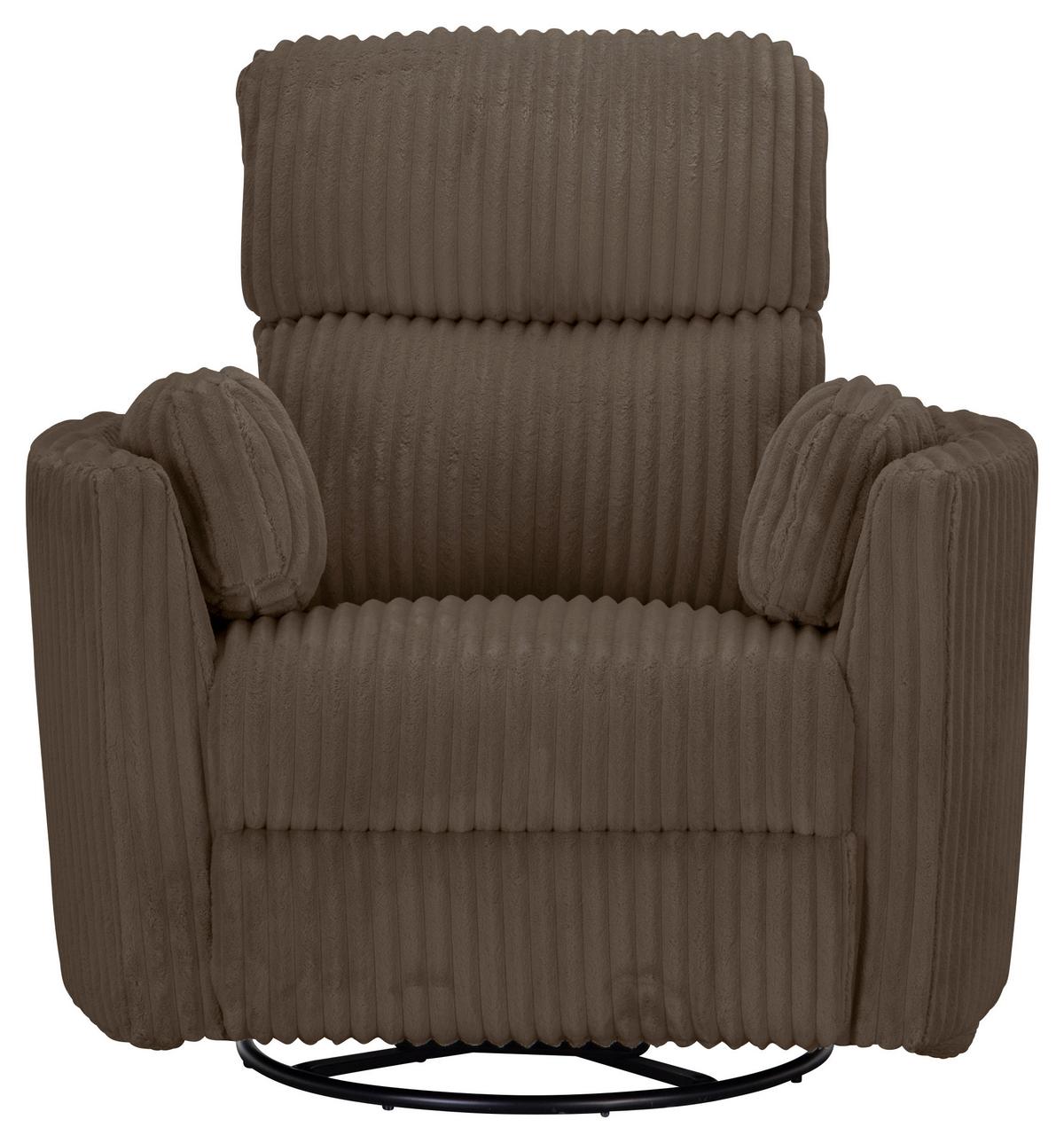 Fotelj Palermo, Barva Kapučina - črna/barve kapučina, Design, kovina/tekstil (100.5/96/103.5cm) - Livetastic