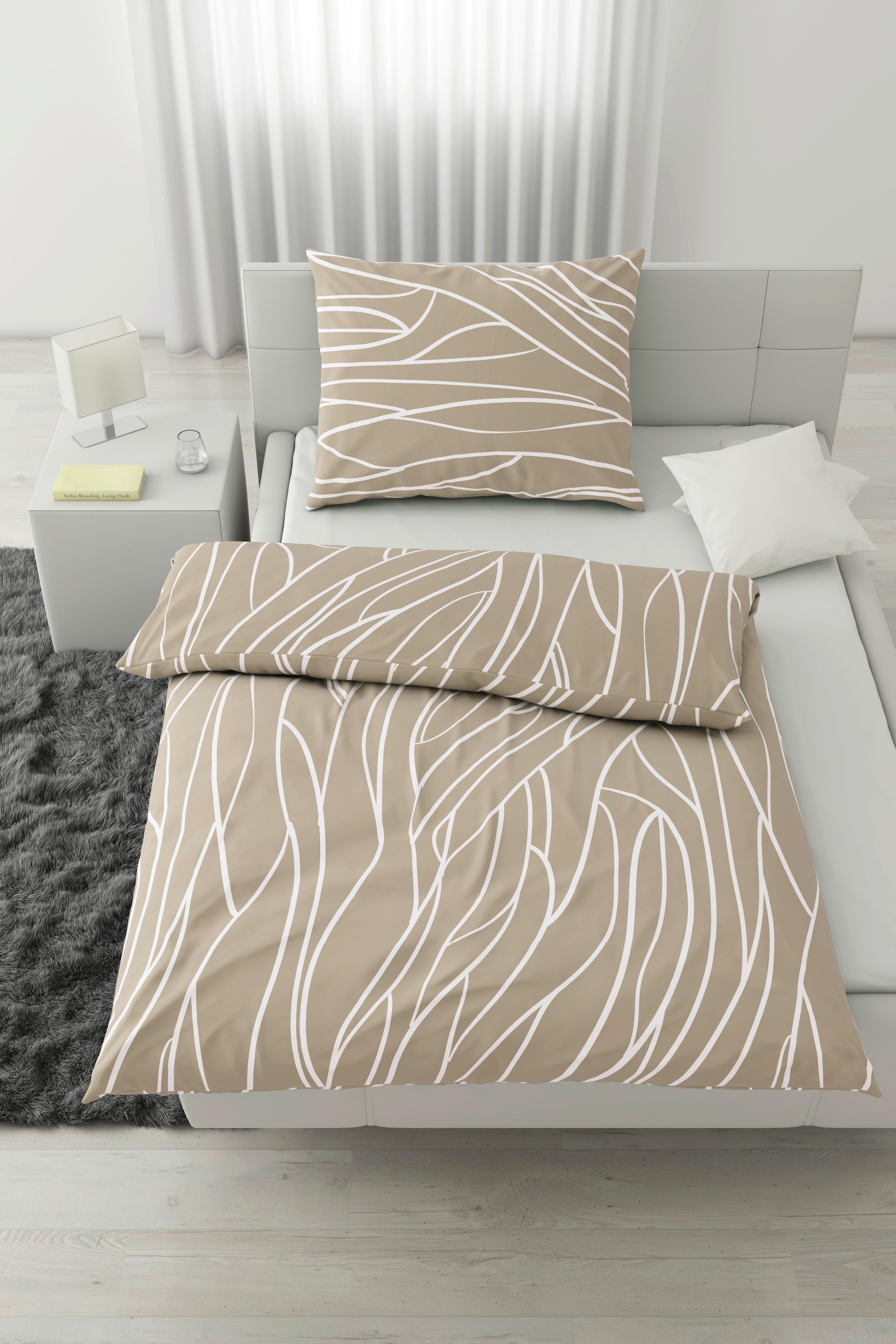BETTWÄSCHESET JULIANE XXL - Hellbraun, Konventionell, Textil (200/210cm) - Mömax