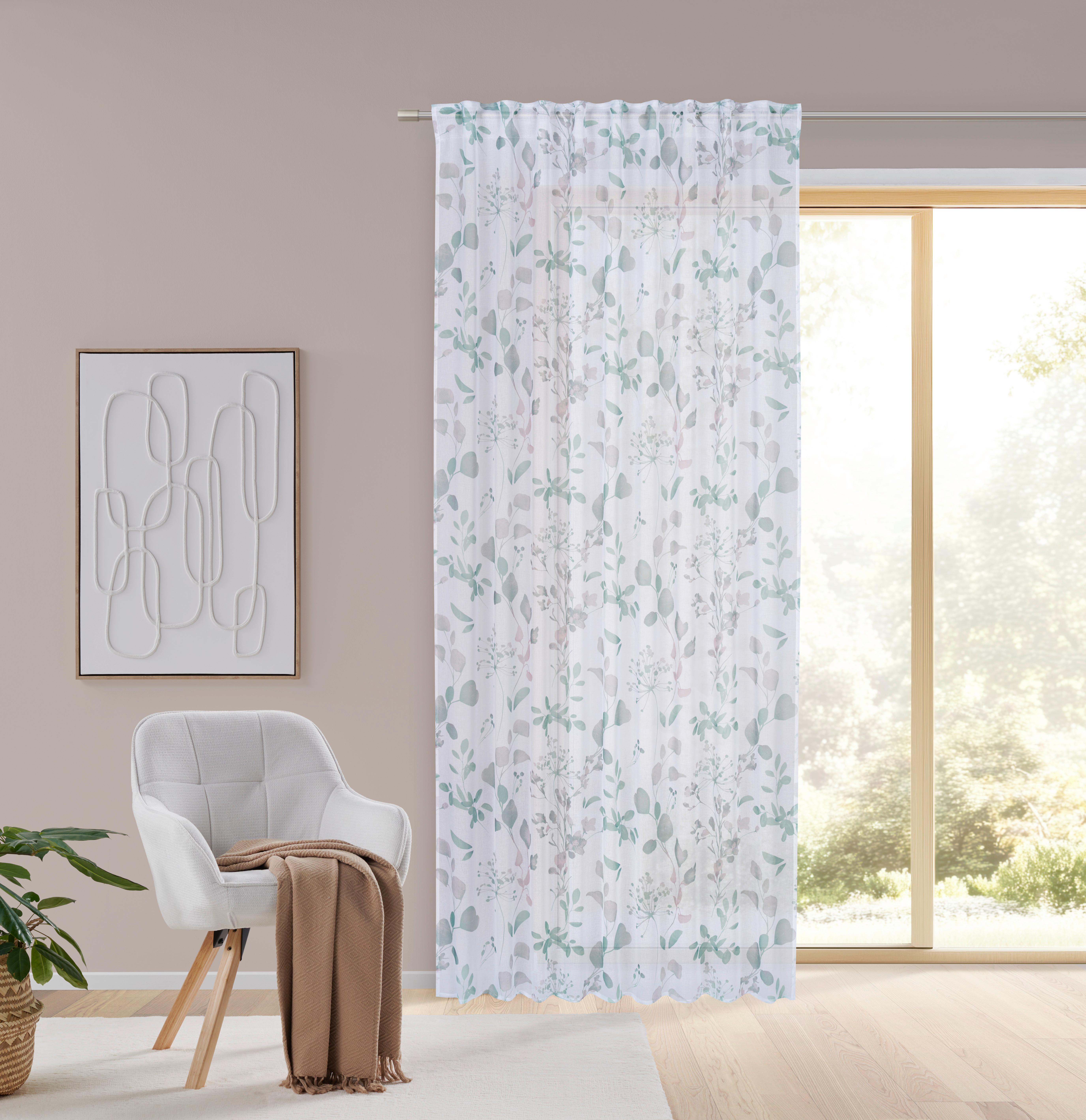 Draperie confecționată Olivia - verde, textil (140/245cm) - Mömax