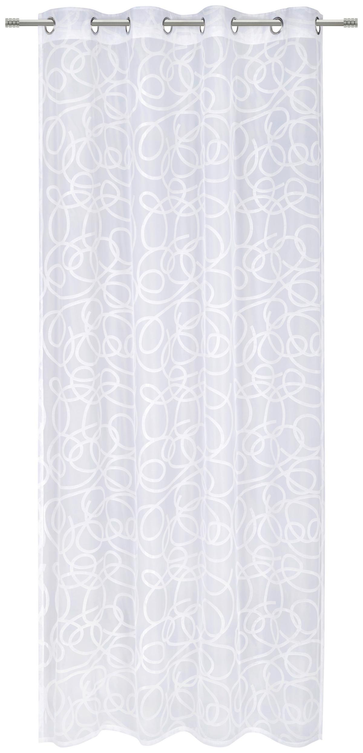 ZASŁONA NA PRZELOTKACH MEL - biały, Konventionell, tkanina (140/245cm) - Esposa
