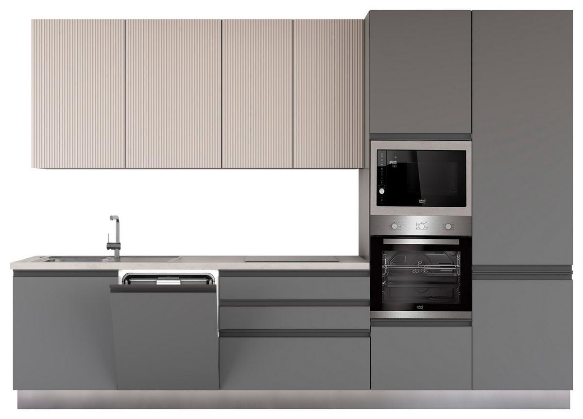 Blok Kuhinja S Aparatima New Helena 330 Sx - siva/kašmir, Konvencionalno, metal/drvo (330/240/60cm) - Mömax