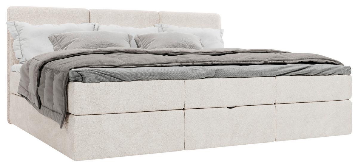 Familienbett Domino Combo II Creme ca. 270x200cm - Creme/Schwarz, MODERN, Holz/Holzwerkstoff (270/200cm) - MID.YOU