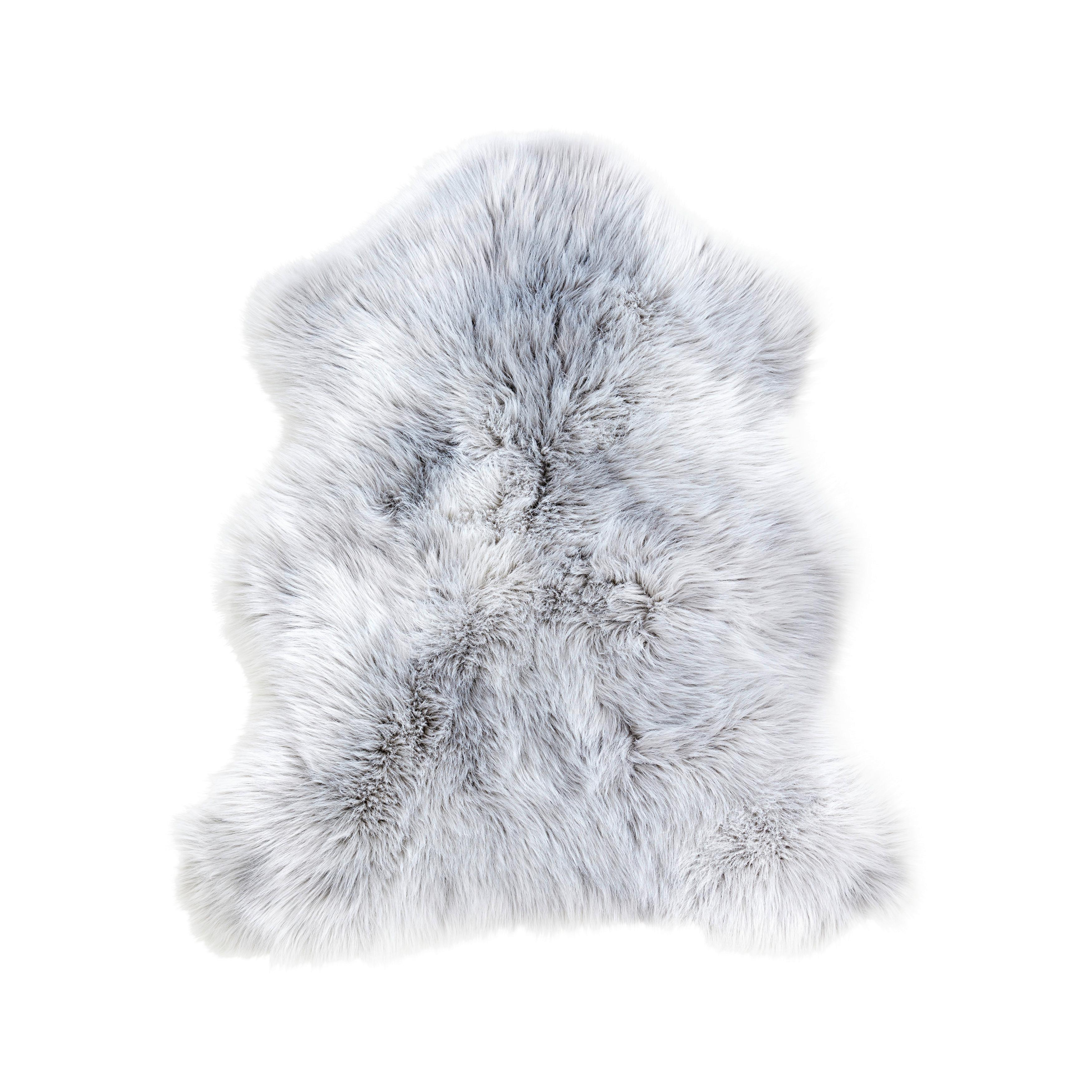 Kunstfell Andrei in Grau - Grau, MODERN, Fell (90/110cm) - Modern Living