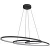 LED-HÄNGLAMPA ITI - opal/svart, Modern, metall/plast (20/36/100cm) - Mömax