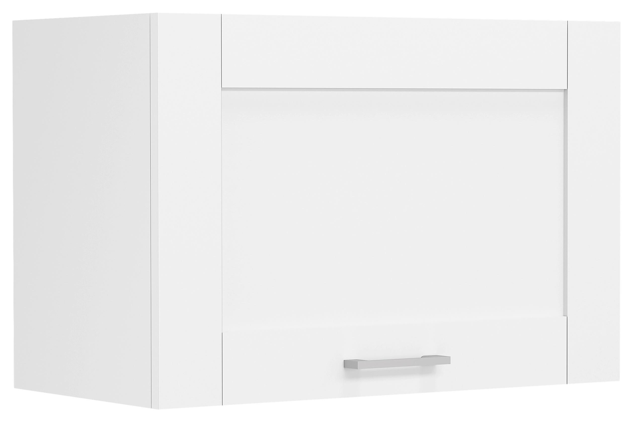 Kuhinjska Zgornja Omarica Colura, Bela, Š 60cm - srebrne barve/bela, Trend, umetna masa/leseni material (60/40/31cm) - MID.YOU