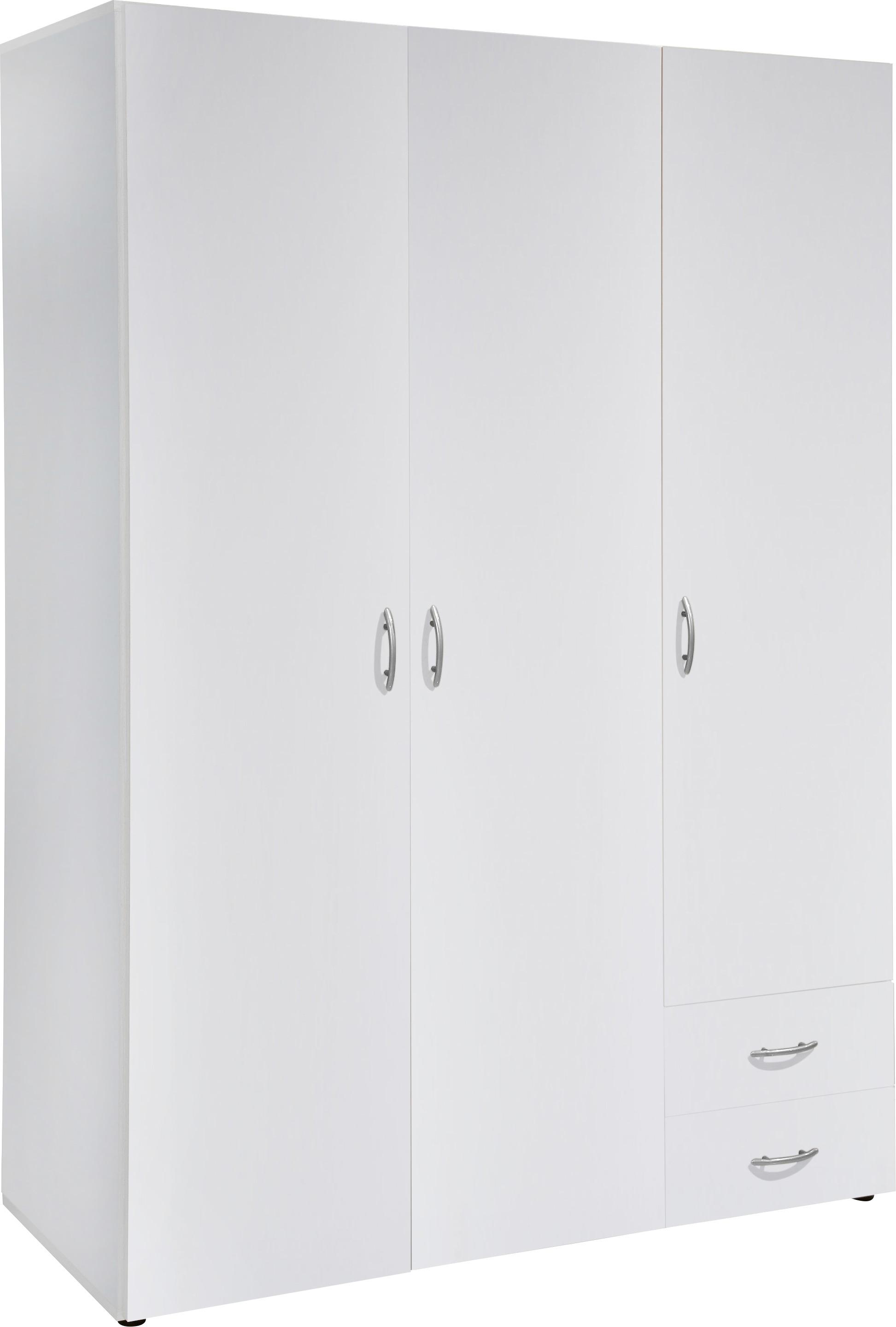 Omara S Klasičnimi Vrati Base 3 - oreh/srebrna, Konvencionalno, umetna masa/leseni material (120,7/176/51,1cm) - Modern Living