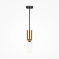 LAMPE À PENDENTIF MEMORY - noir/doré, Modern, métal/verre (8/44,5cm) - MAYTONI