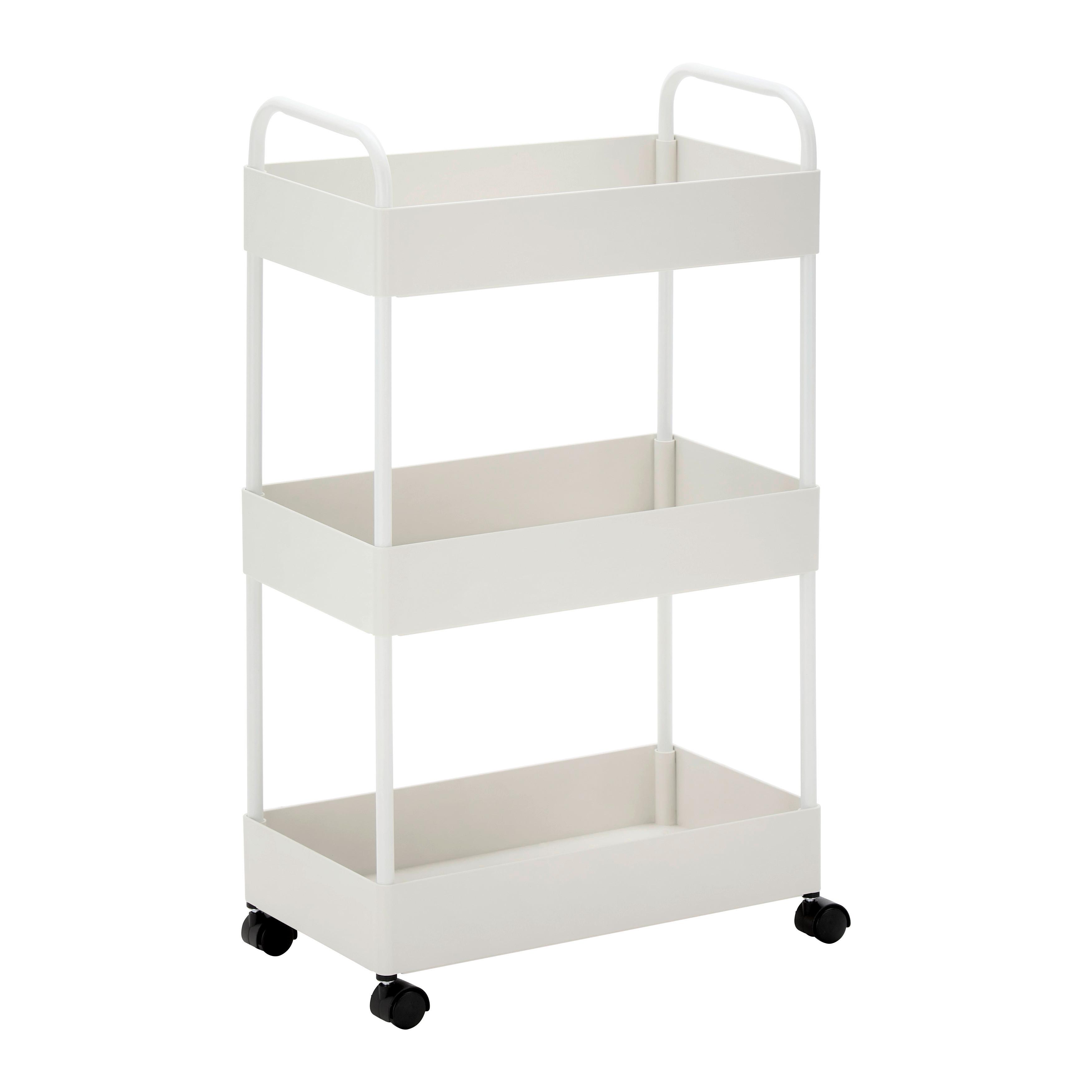 BADRUMSHYLLA SANDRO - vit, Modern, metall/plast (40/72/22cm) - Bessagi Home