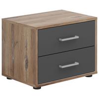 NOPTIERA SMART 2 - culoare lemn stejar/antracit, Basics, material pe bază de lemn (50/38/35cm)