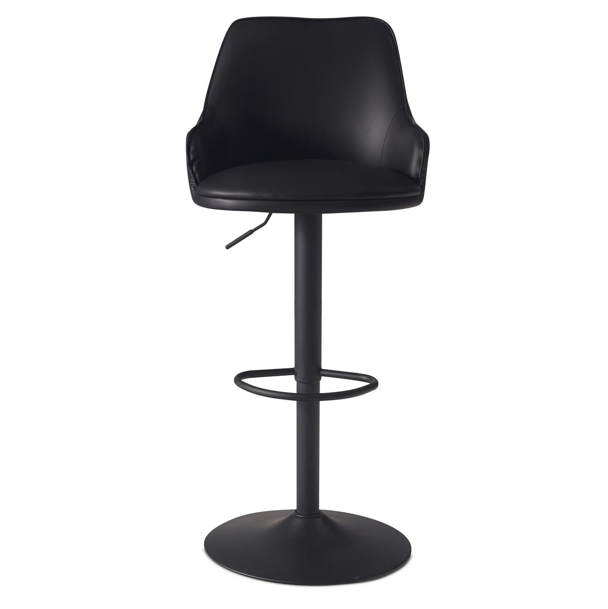 BARHOCKER WL7.009 - Schwarz, Design, Textil/Metall (45/106/45cm) - MID.YOU