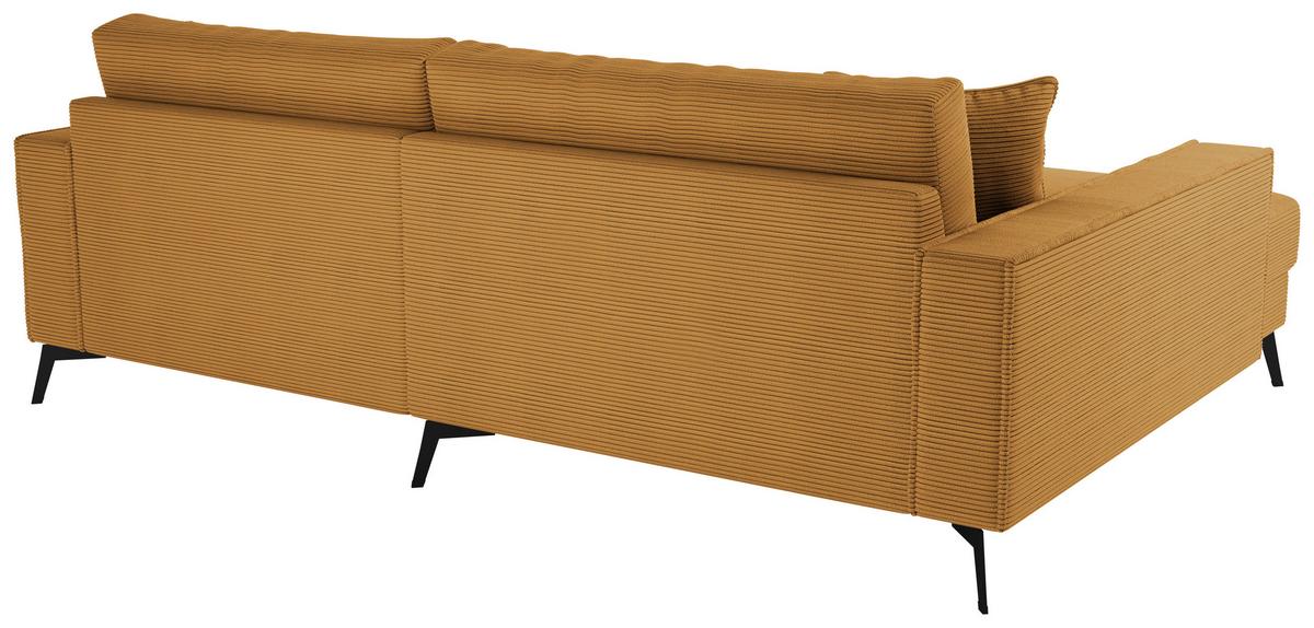 Kutna Garnitura Ted - boje senfa/crna, Trend, tekstil/metal (174/228cm) - Modern Living