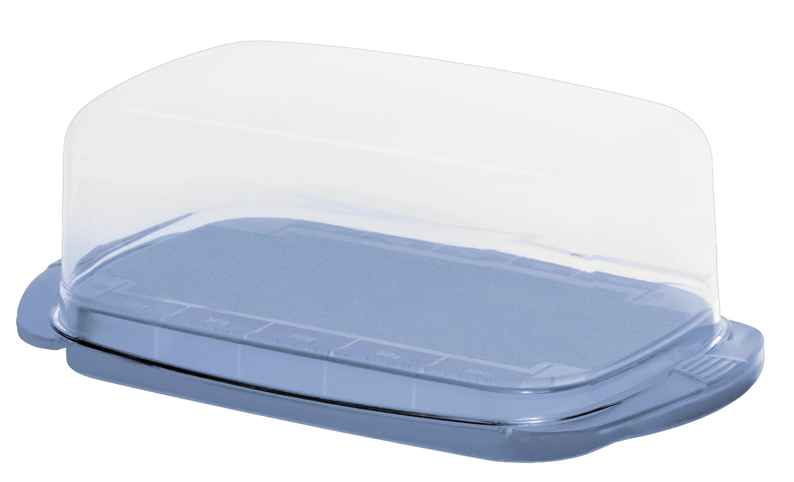 Butterdose 1709706161 - Blau, Basics, Kunststoff (18/6.5/9.5cm) - Rotho