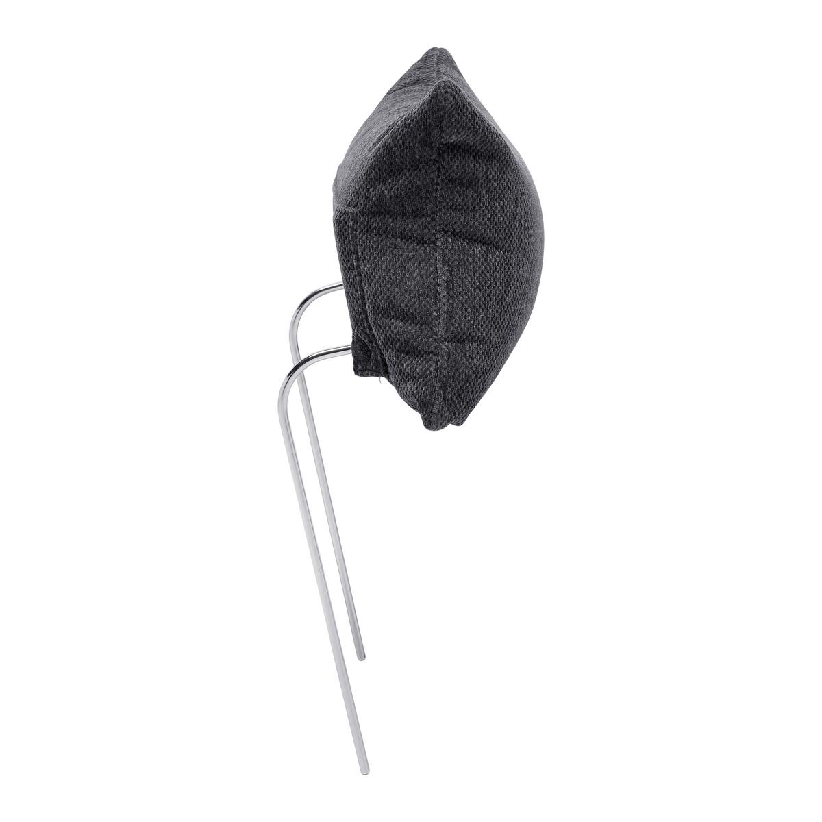 Naslon Za Glavo Focus L - siva, Konvencionalno, kovina/tekstil (50/26cm) - Based