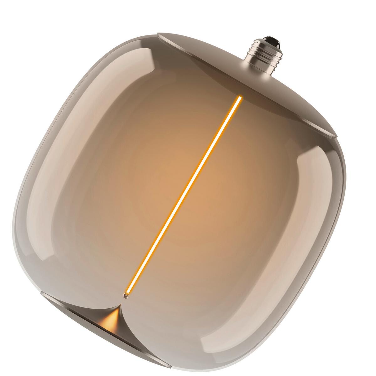 ŻARÓWKA LED VINTAGE 1906 BIG OVAL 10 FILAM - kolor jesionowy, Konventionell, tworzywo sztuczne (25/30cm) - Ledvance