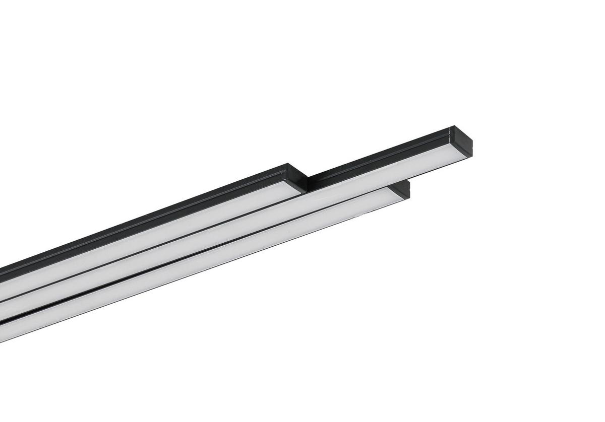LED-Leuchtkasten Numik Schwarz max. 18 Watt - Schwarz, MODERN, Kunststoff (50/75/1,3/0,7cm) - Mömax