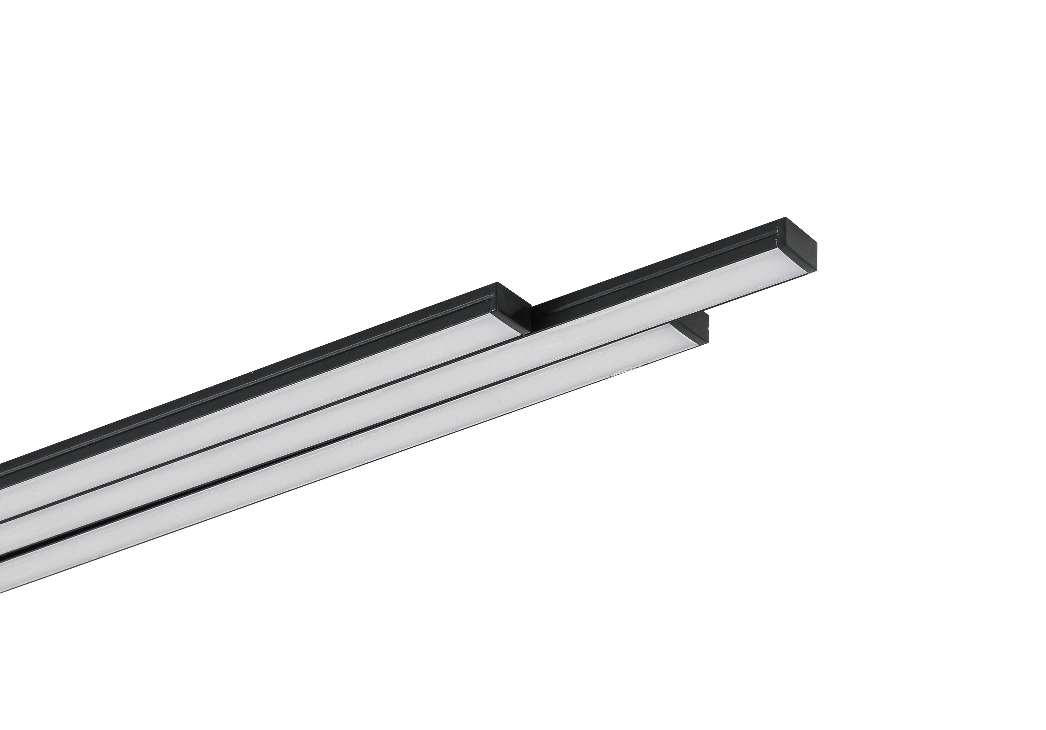 LED-LJUSBOX NUMIK - svart, Modern, plast (50/75/1,3/0,7cm) - Mömax