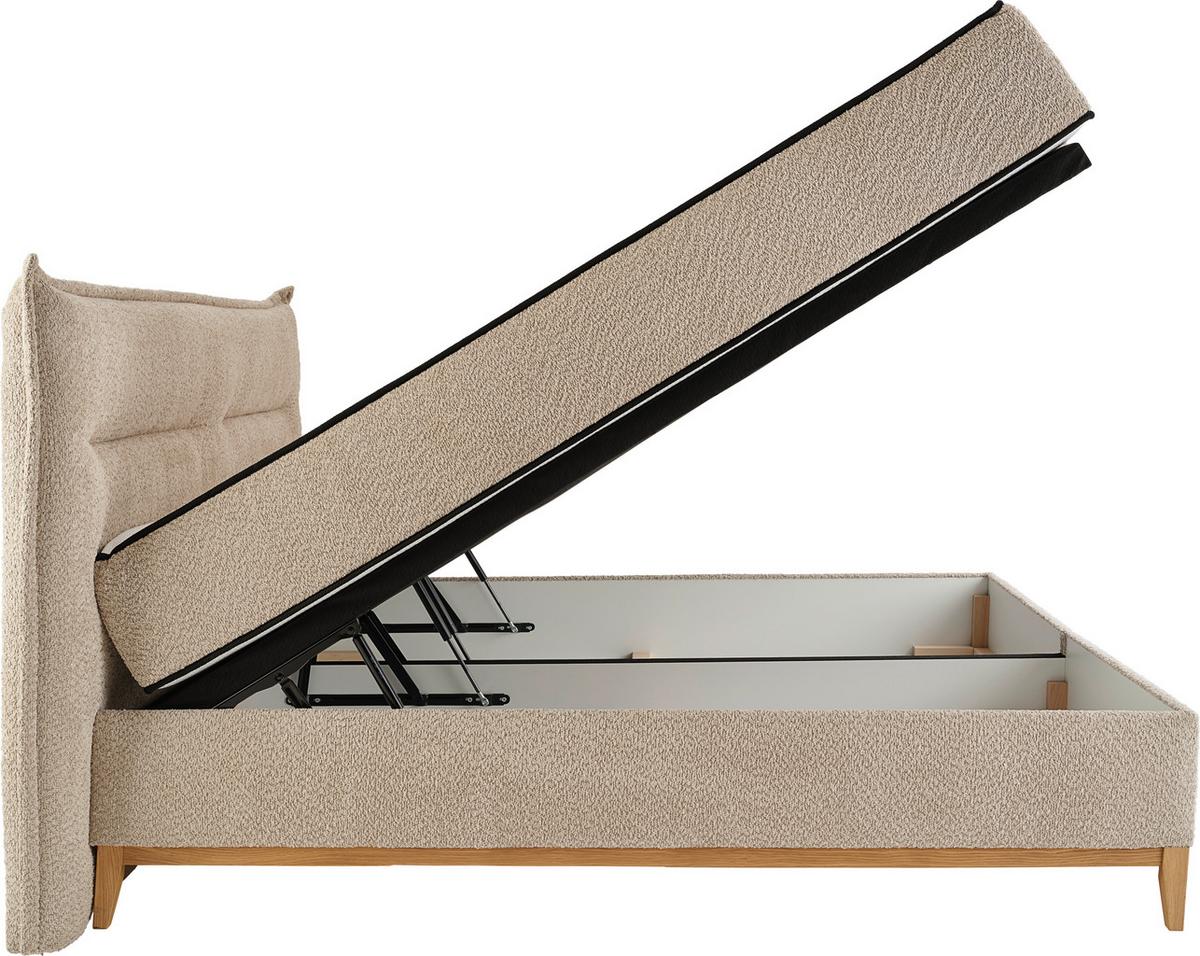 Box Krevet Smile - krem, Konvencionalno, drvni materijal/drvo (160/200cm) - Premium Living