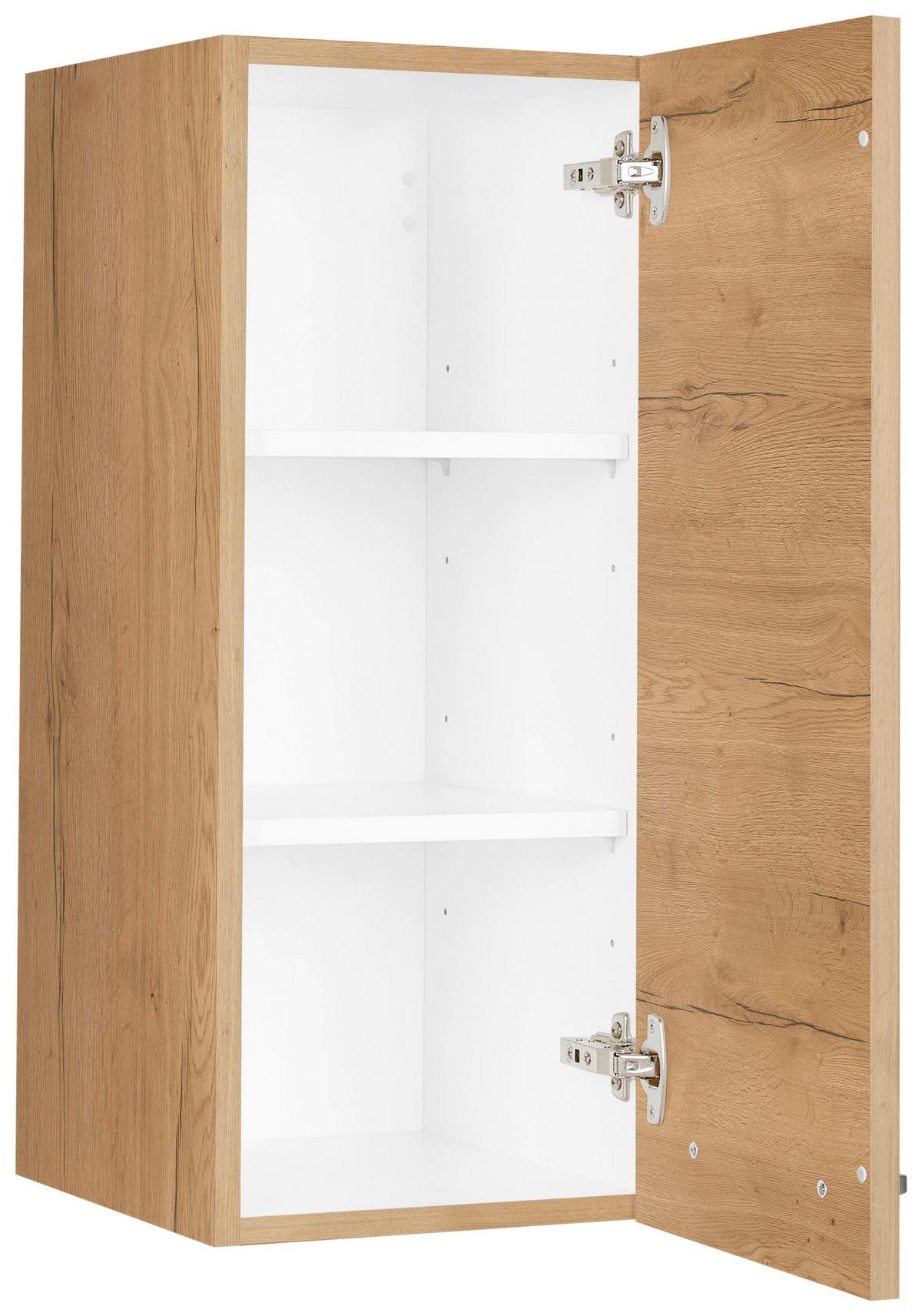 Küchenoberschrank Structura Eiche - Eichefarben/Schwarz, MODERN, Holzwerkstoff/Metall (30/72/35cm) - Nobilia