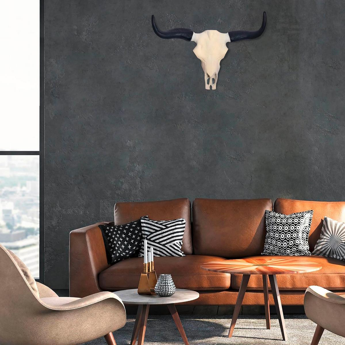 DÉCORATION MURALE WL7.164 - Weiss, Design, Metall (55,5/40/14cm) - Livetastic