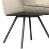 STOL MED ARMSTÖD BILLY - svart/cremefärgad, Modern, metall/trä (64/87/67cm) - Bessagi Home
