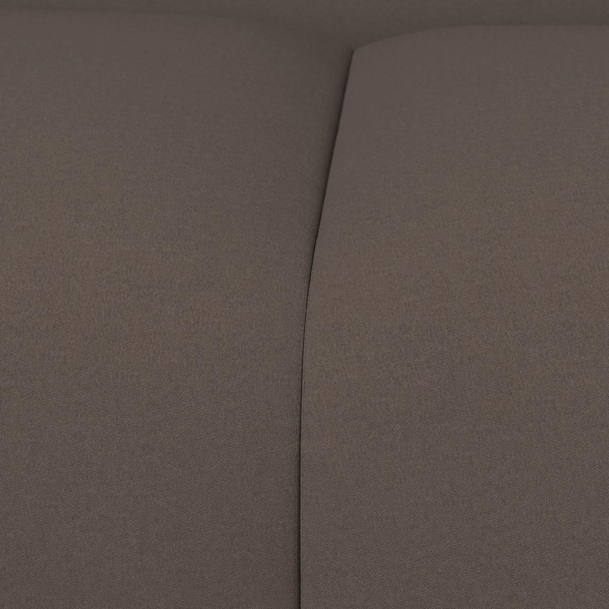 Zofa Hevi, Rjava - črna/mocha rjava, Moderno, umetna masa/tekstil (197/73/86cm) - Bessagi Home