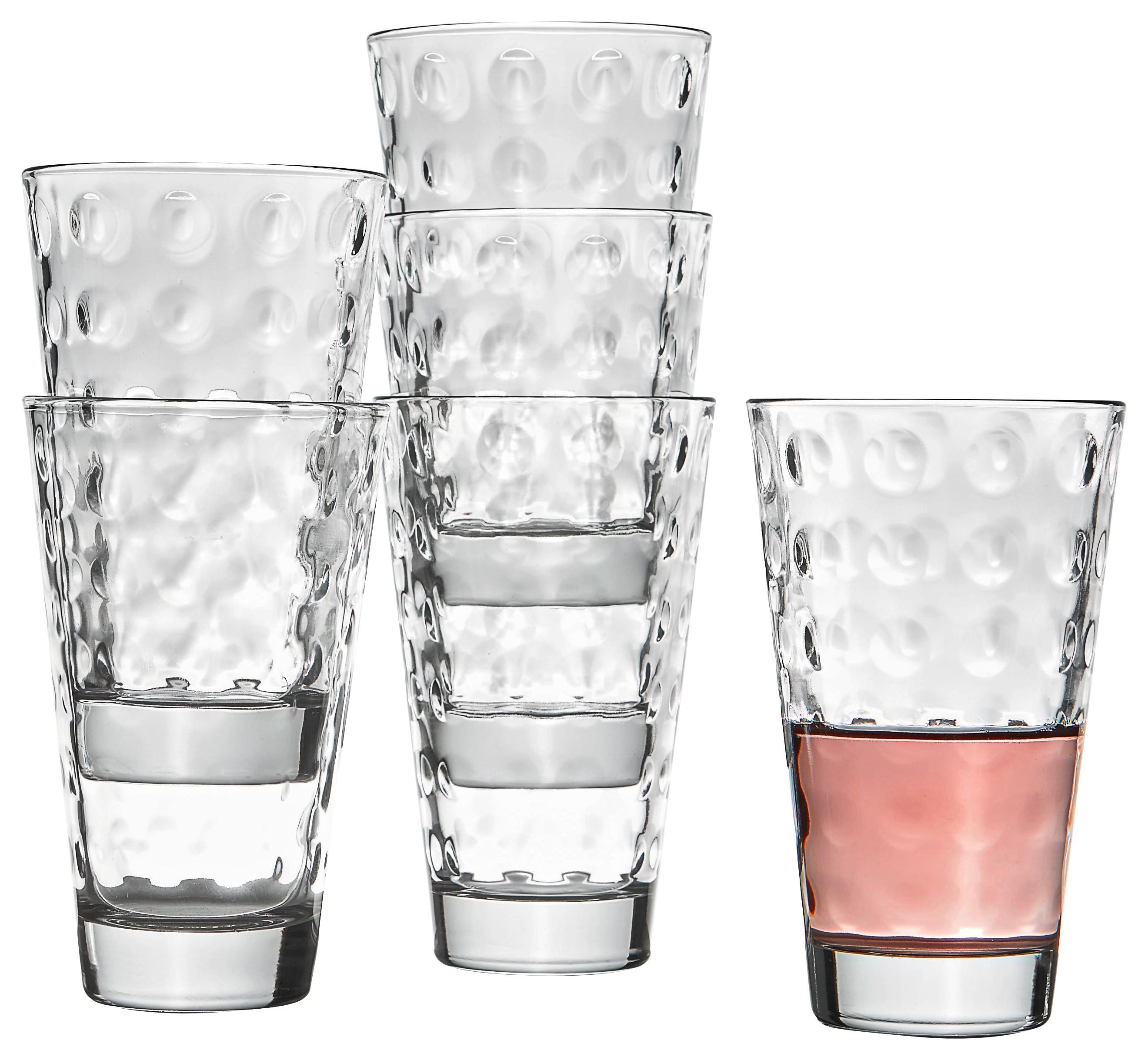 KOMPLET SZKŁA STOŁOWEGO 012684 - przejrzysty, Trend, szkło (24,5/13,4/16,4cm) - Leonardo