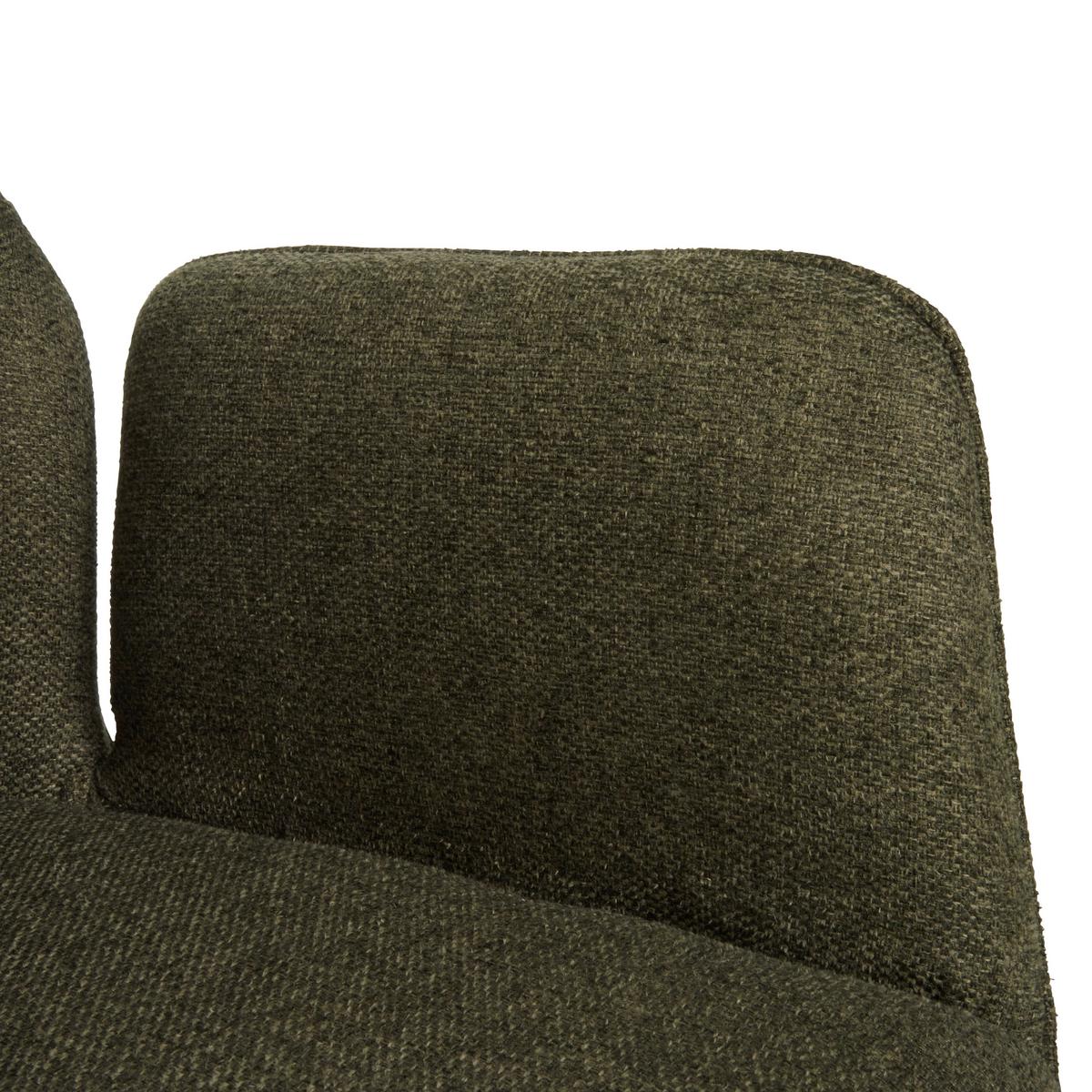 KRZESŁO Z PODŁOKIETNIKAMI DALIA - zielony/czarny, Lifestyle, metal/tkanina (59/88/62.5cm) - MID.YOU