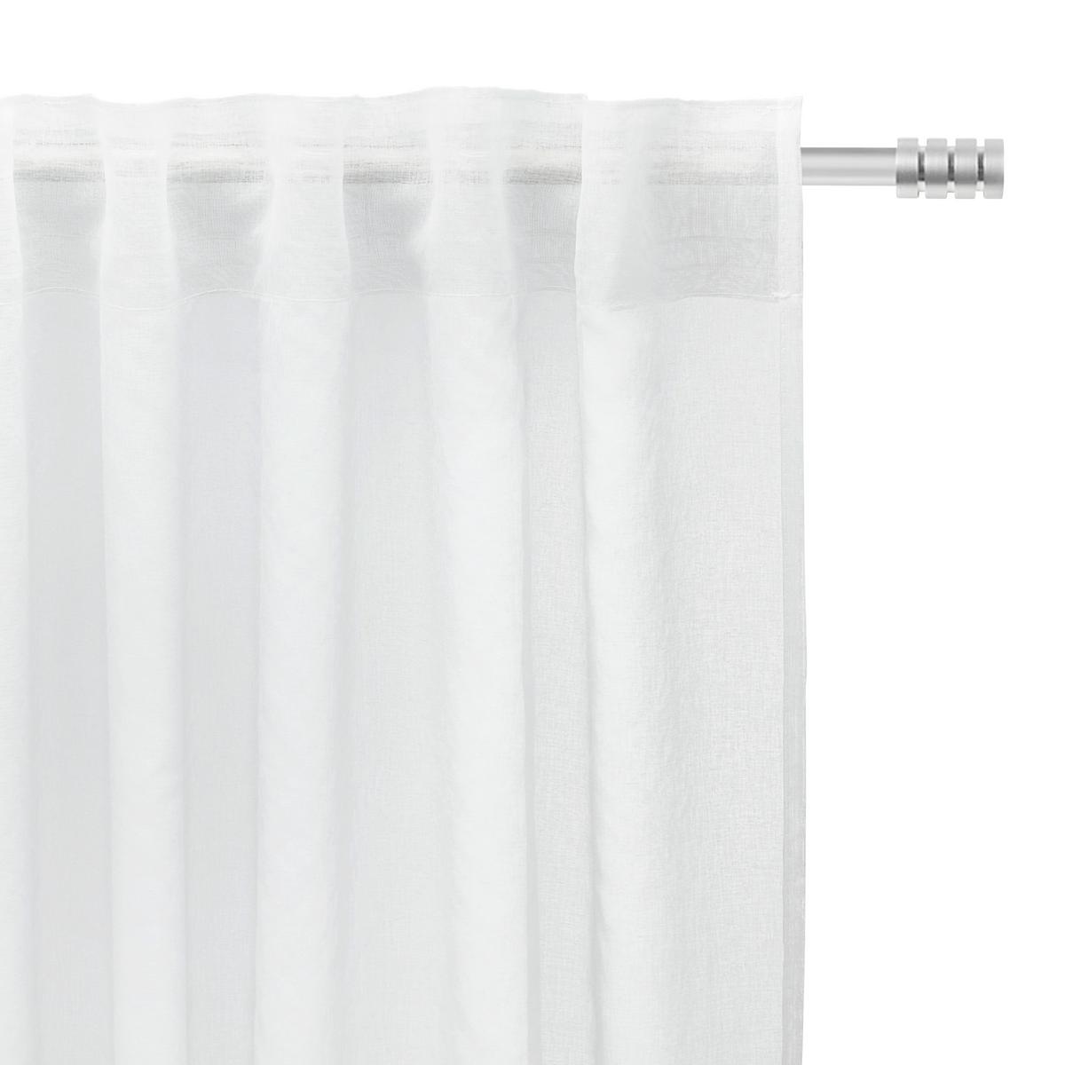 Fertigvorhang Livie in Weiß/Hellgrün - Weiß/Hellgrün, Basics, Textil (135/245cm) - Mömax