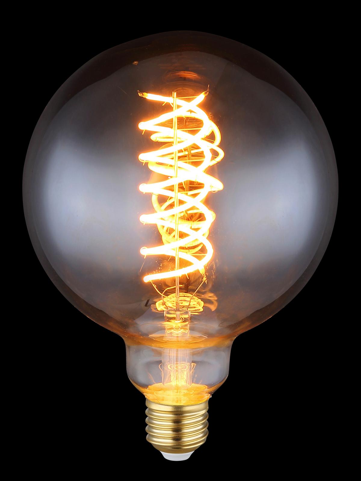 LED-Leuchtmittel 11404FS max. 8,5 Watt - Goldfarben, Glas/Metall (12,5/17,7cm) - Globo