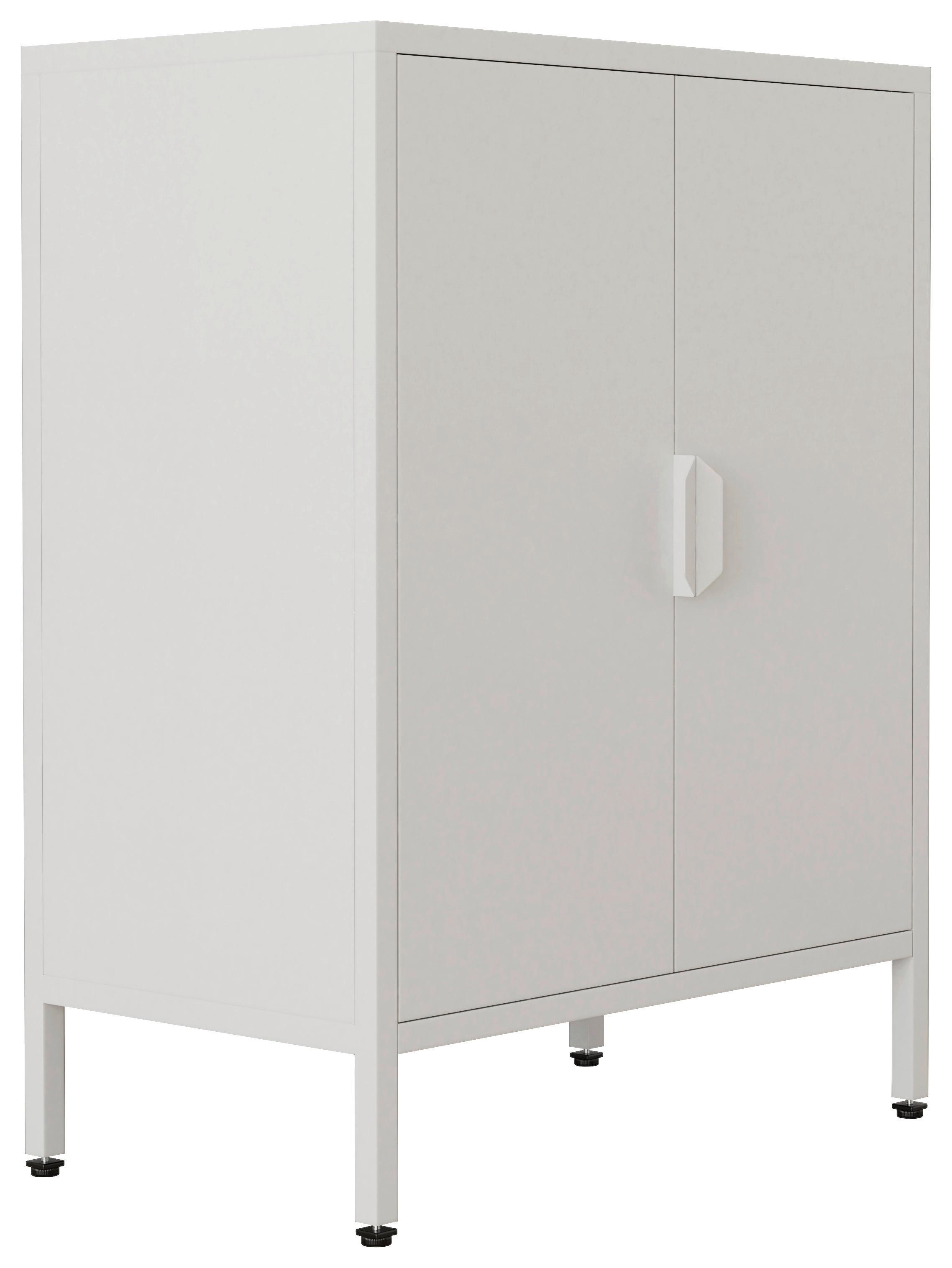 Komoda Flokas S, Bela - bela, Design, kovina (60/80/35cm) - MID.YOU