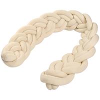 OCHRANIACZ DO ŁÓŻECZKA DOUBLE  CREME - beżowy, Trend, tkanina (24/200cm) - Patinio