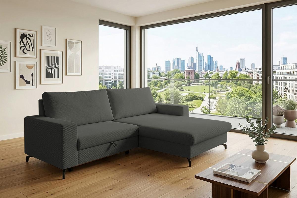 Coltar CLARA - antracit, Modern, textil (240/177cm)
