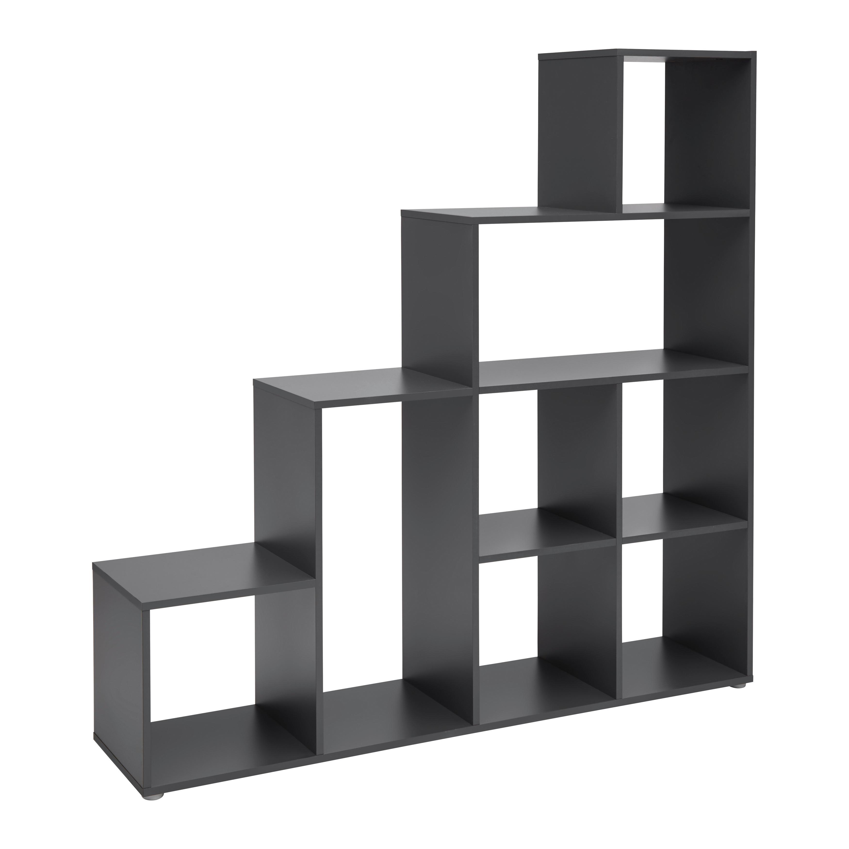 HYLLA CASSA 2 -EXKLUSIV- - antracit, Klassisk, trämaterial (148/150/35cm) - Mömax