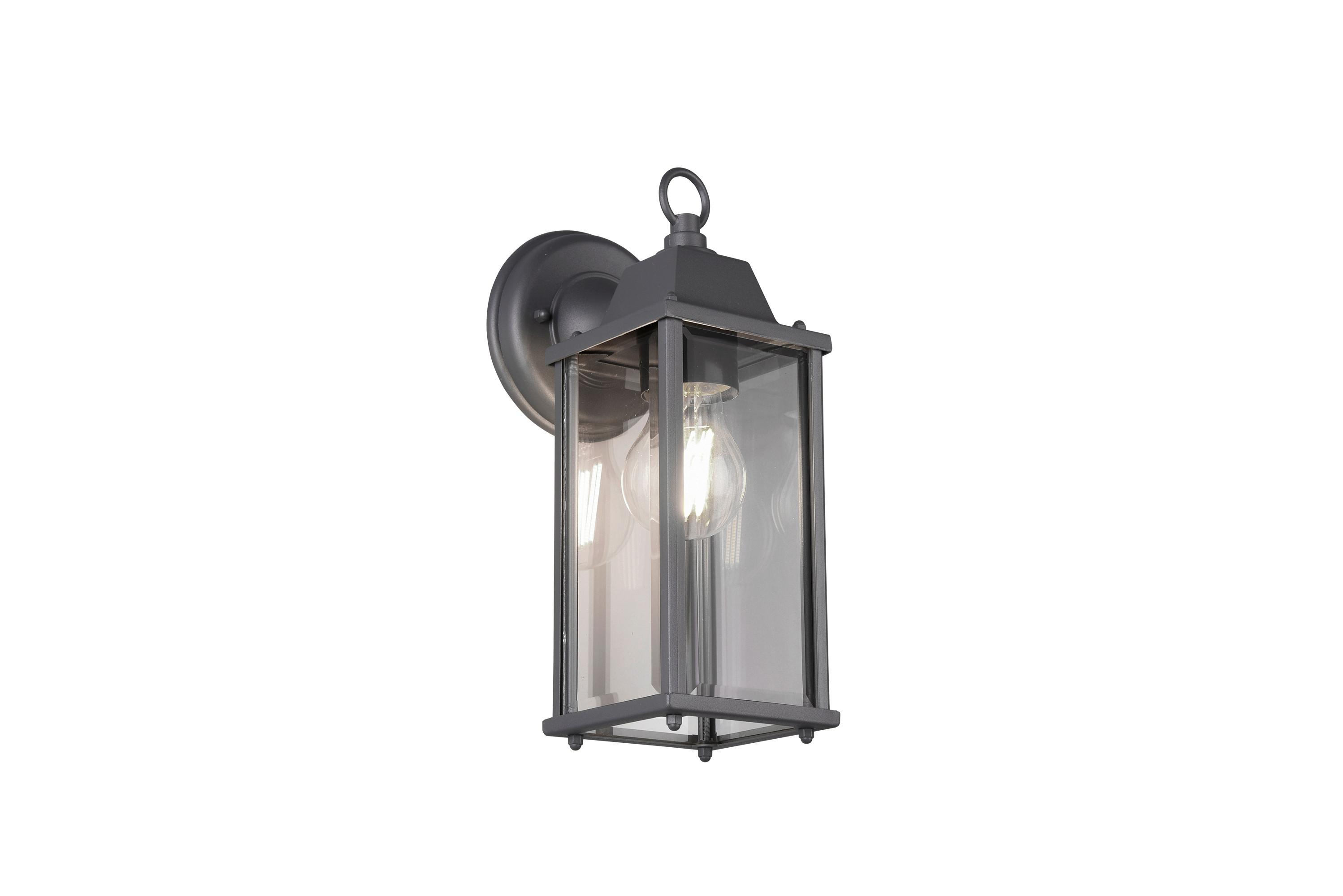 Außenwandleuchte Olona Anthrazit max. 40 Watt - Anthrazit, Basics, Metall (11,5/29,5/14,5cm) - Trio Leuchten