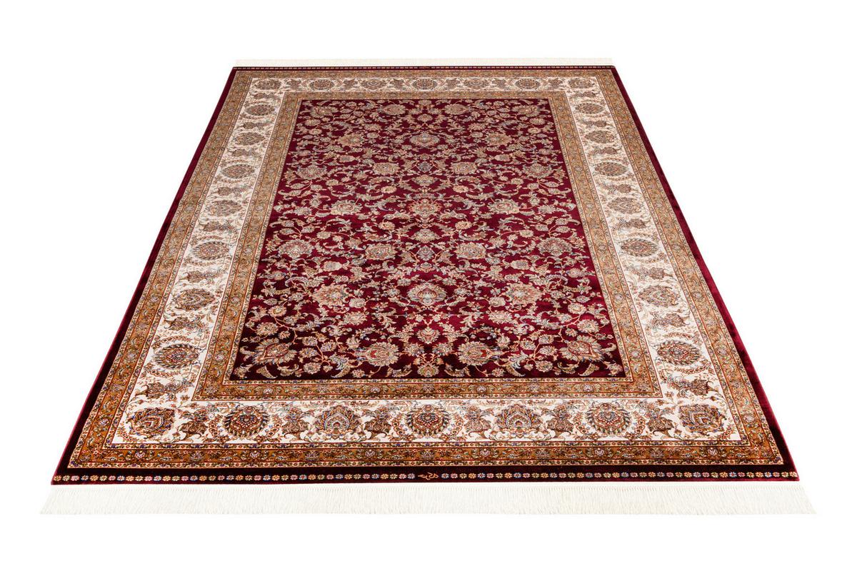 WEBTEPPICH MY BABYLON OF OBSESSION - Hellbraun/Rot, Design, Textil (160/230cm)